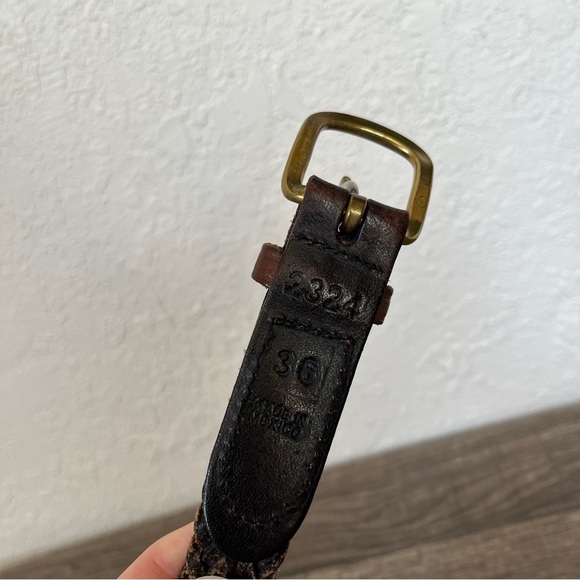 Bundle(2) size 36 Braided Leather Brown Belts - Picture 3 of 10